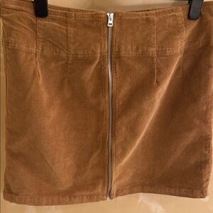 Tan Mini Pencil Skirt for Casual Wear